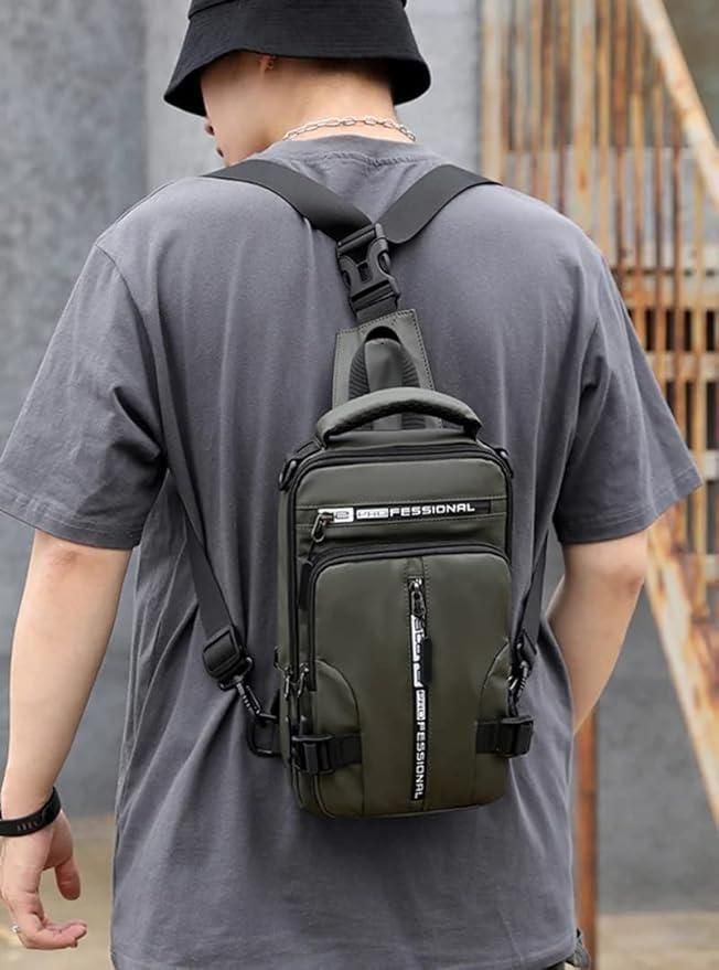 New Men's Anti Theft Multifunctional Crossbody Travel Shoulder Backpack