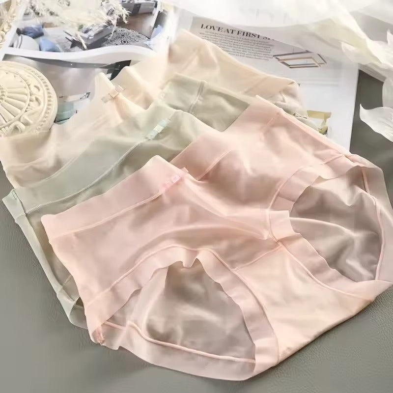 Women Lingerie Ice Silk Air Panties (Pack of 3)