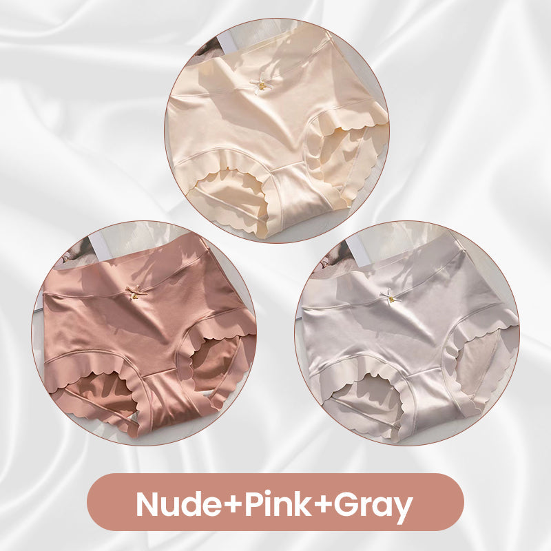 💥 BUY 1 GET 3 FREE 💥 Premium Satin Antibacterial Moisture-absorbing Panties ❤️